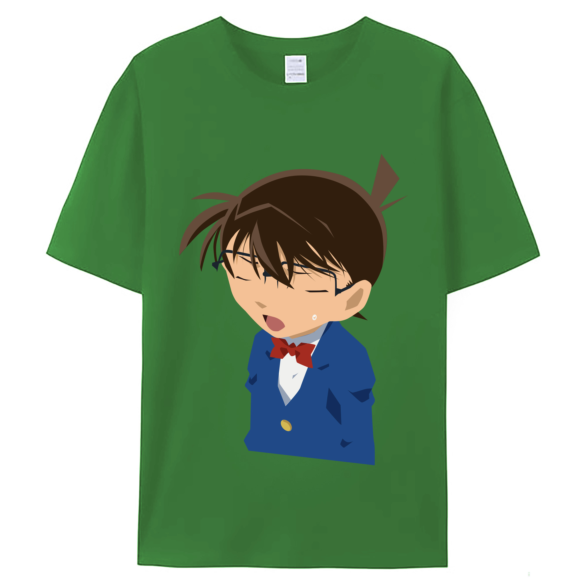 （画像用） 名探偵コナン 江戸川 コナン Detective Conan Conan Edogawa レディースカジュアルプリントTシャツ（綿100％）